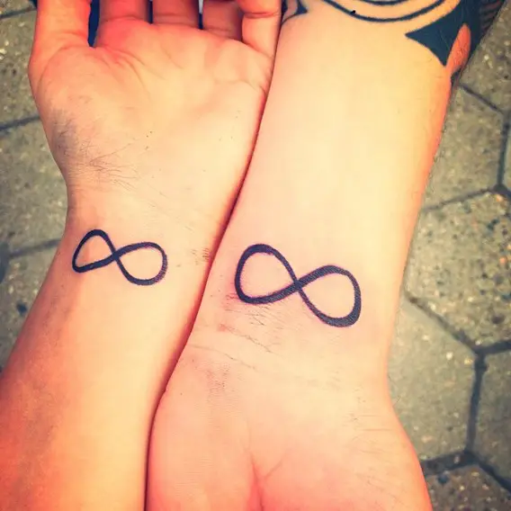brother and sister infinity tattoos