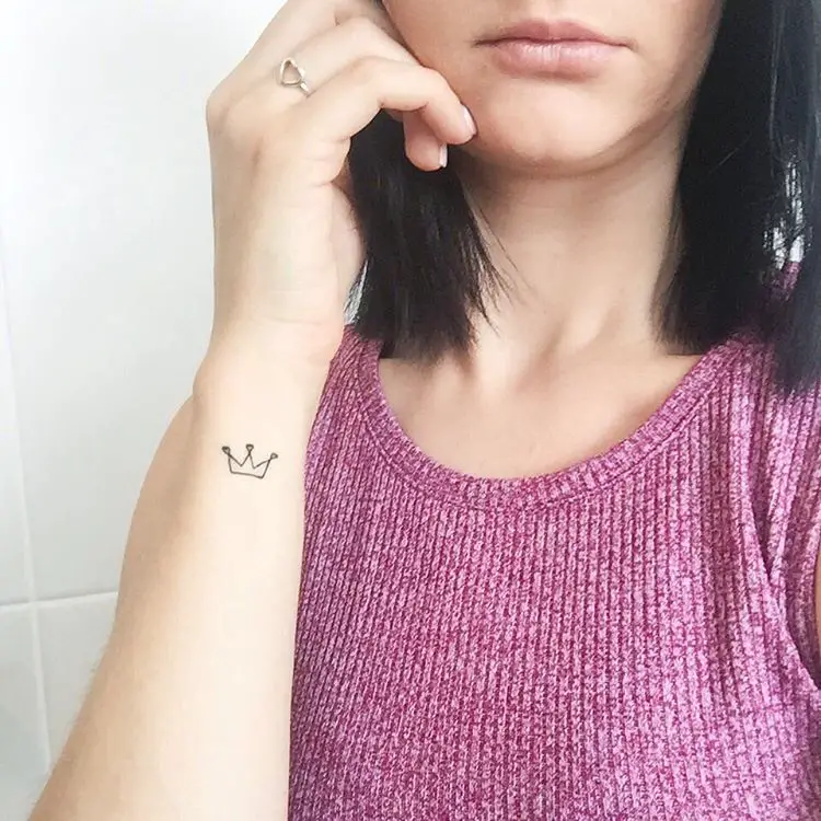 Small Queen Crown Tattoo