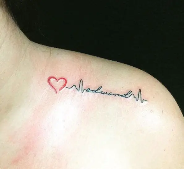 Art of Pain Tattoo  Body Piercing  lifeline love tattoo font  heartbeat nametattoo forearmtattoo  فيسبوك